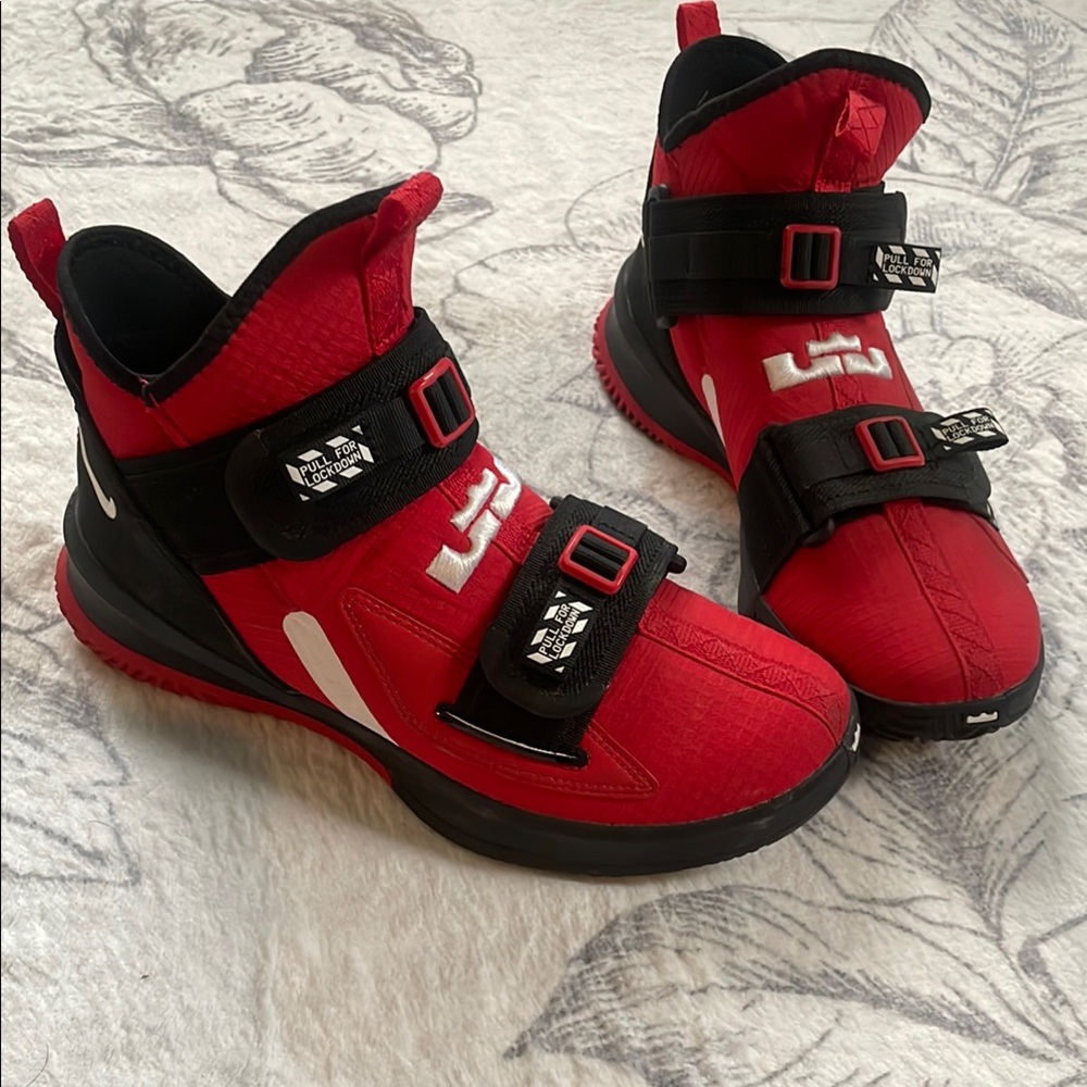 LeBron Soldier James Nike Red Sneaker- size 7.5